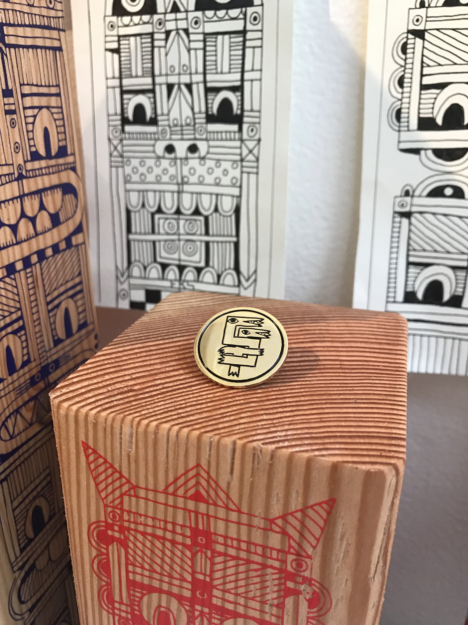 Ferris Plock - "SF" Pin - Spoke Art