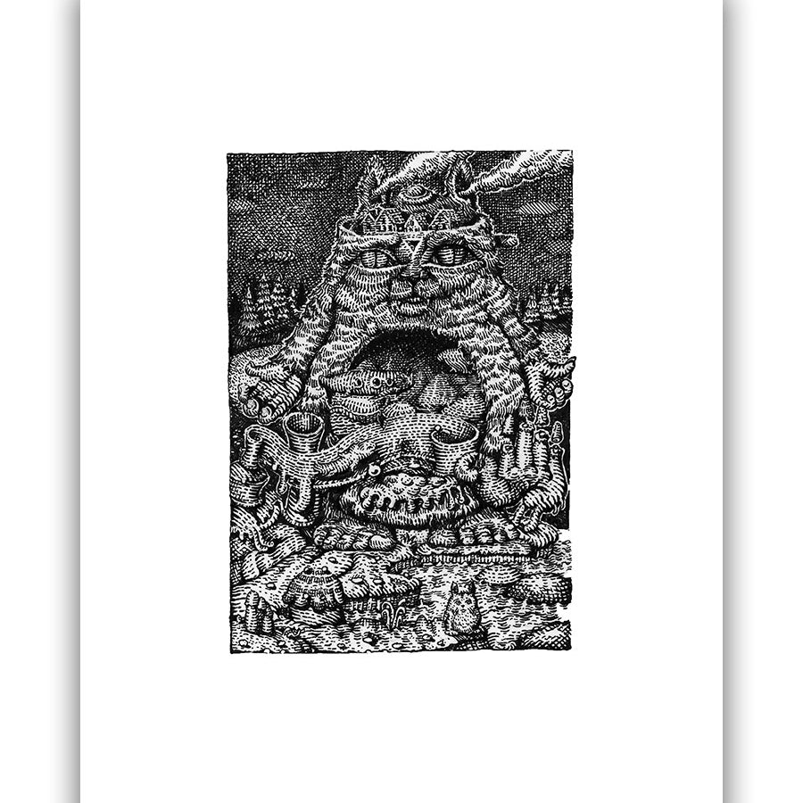 David Welker - "The Firmament According to Kittyam" (print) - Spoke Art