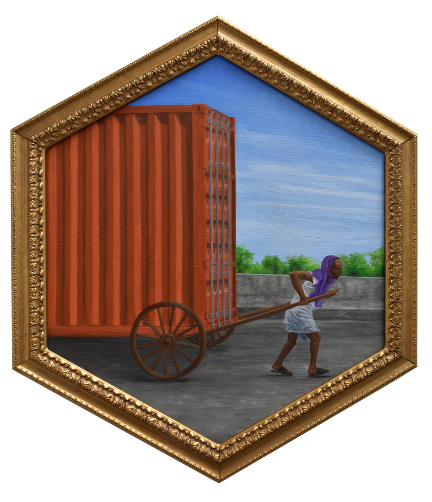 Peter Adamyan - "Foot Rickshaw Cargo Delivery" - Spoke Art