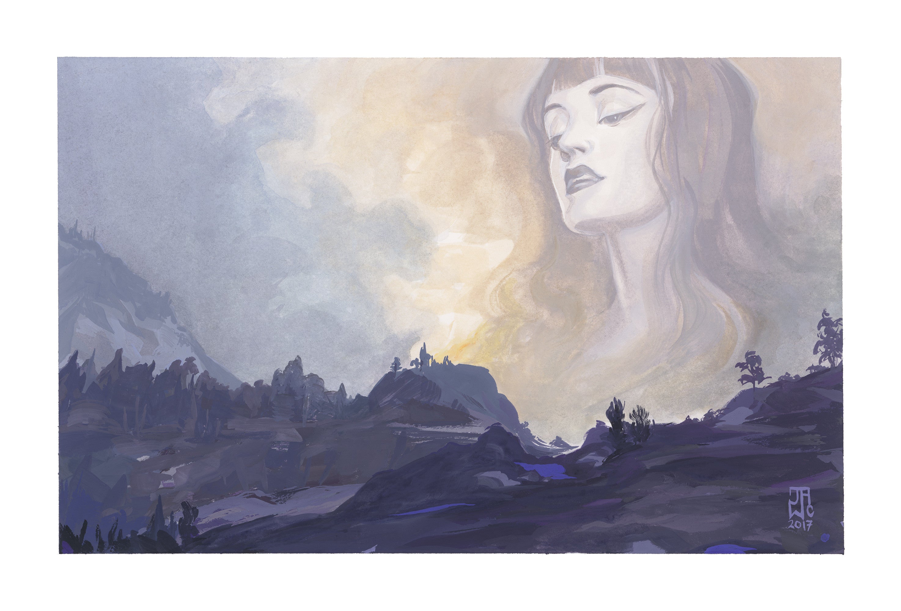 J.A.W. Cooper - "Forest Fire" - Spoke Art