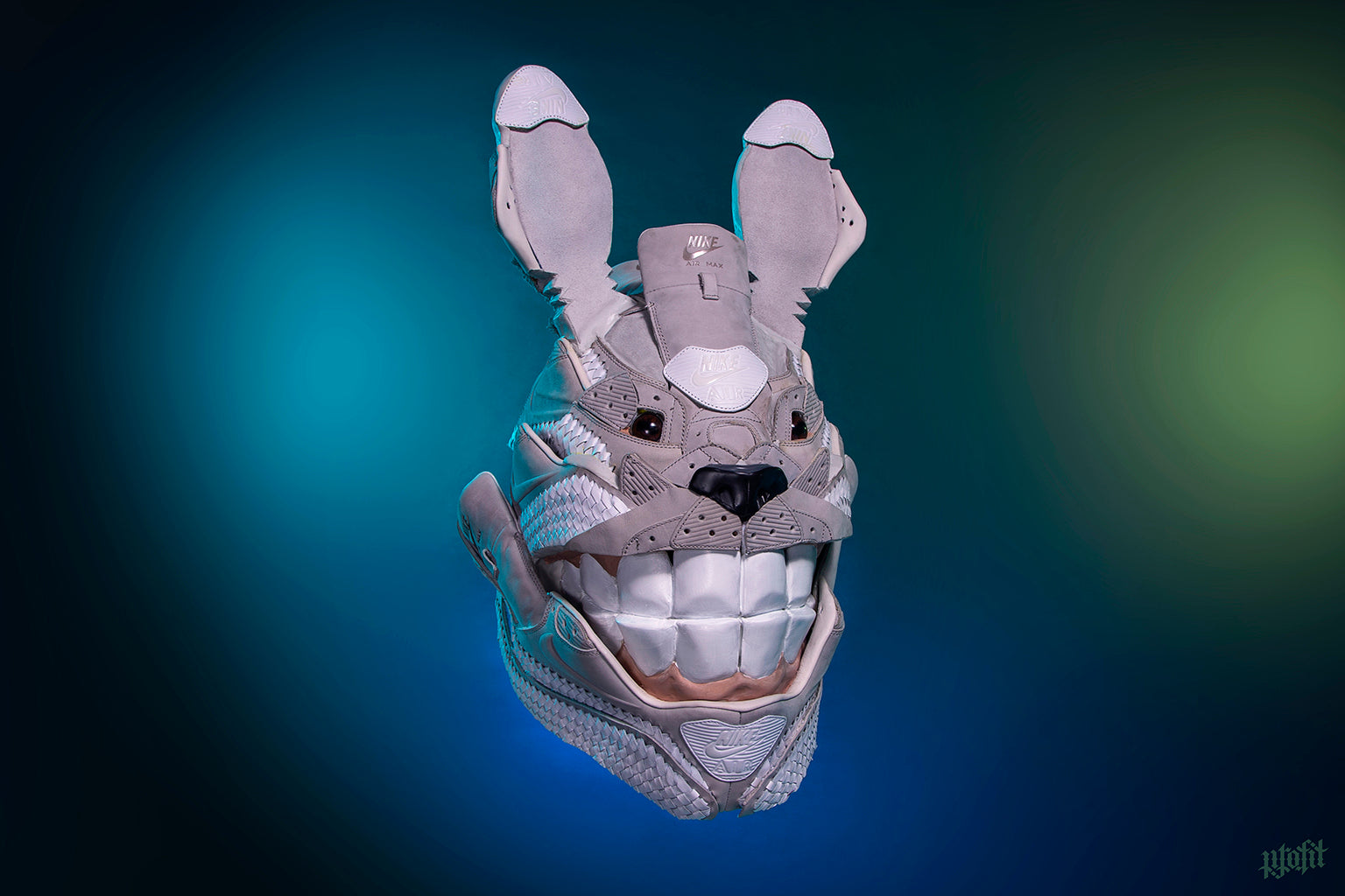 Freehand Profit (Gary Lockwood) - "Totoro Air Max 90 Mask" - Spoke Art