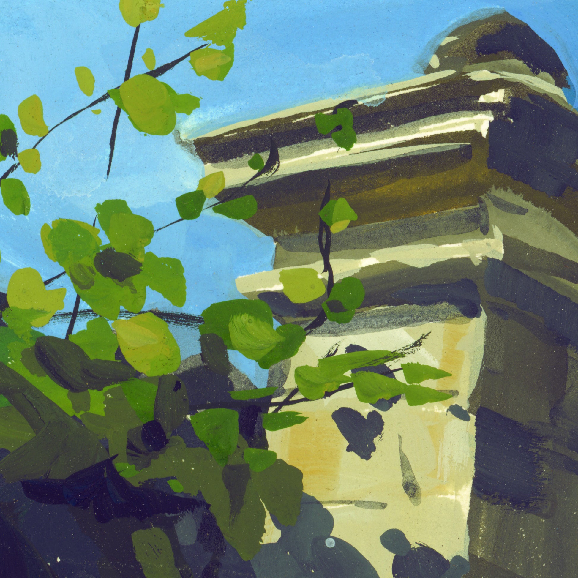 J.A.W. Cooper - "Garden Wall" - Spoke Art