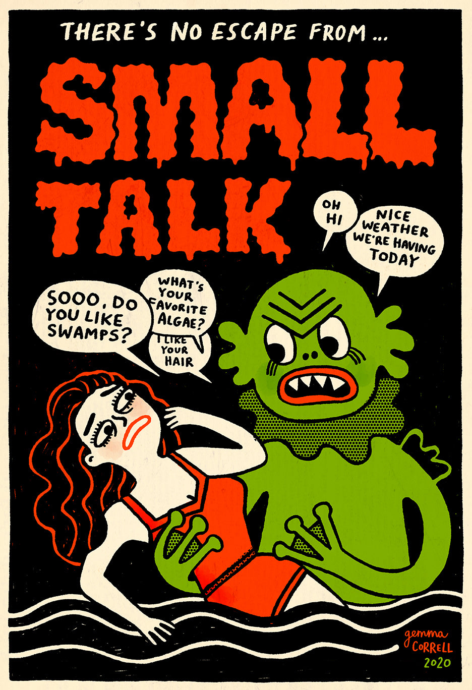 Gemma Correll - "Small Talk" Print - Spoke Art