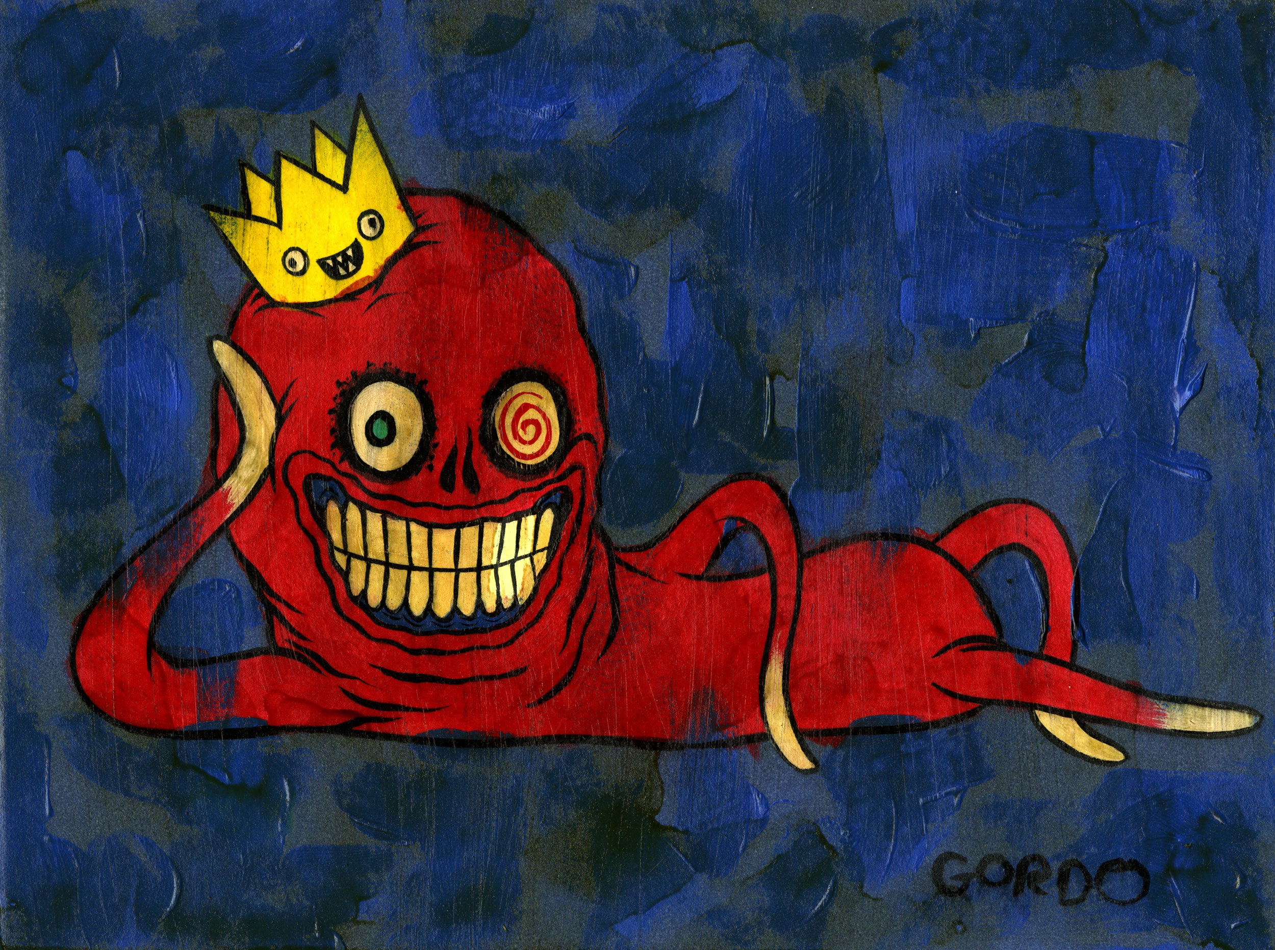 Alex Pardee - "Gordo's Self Portrait 10" - Spoke Art