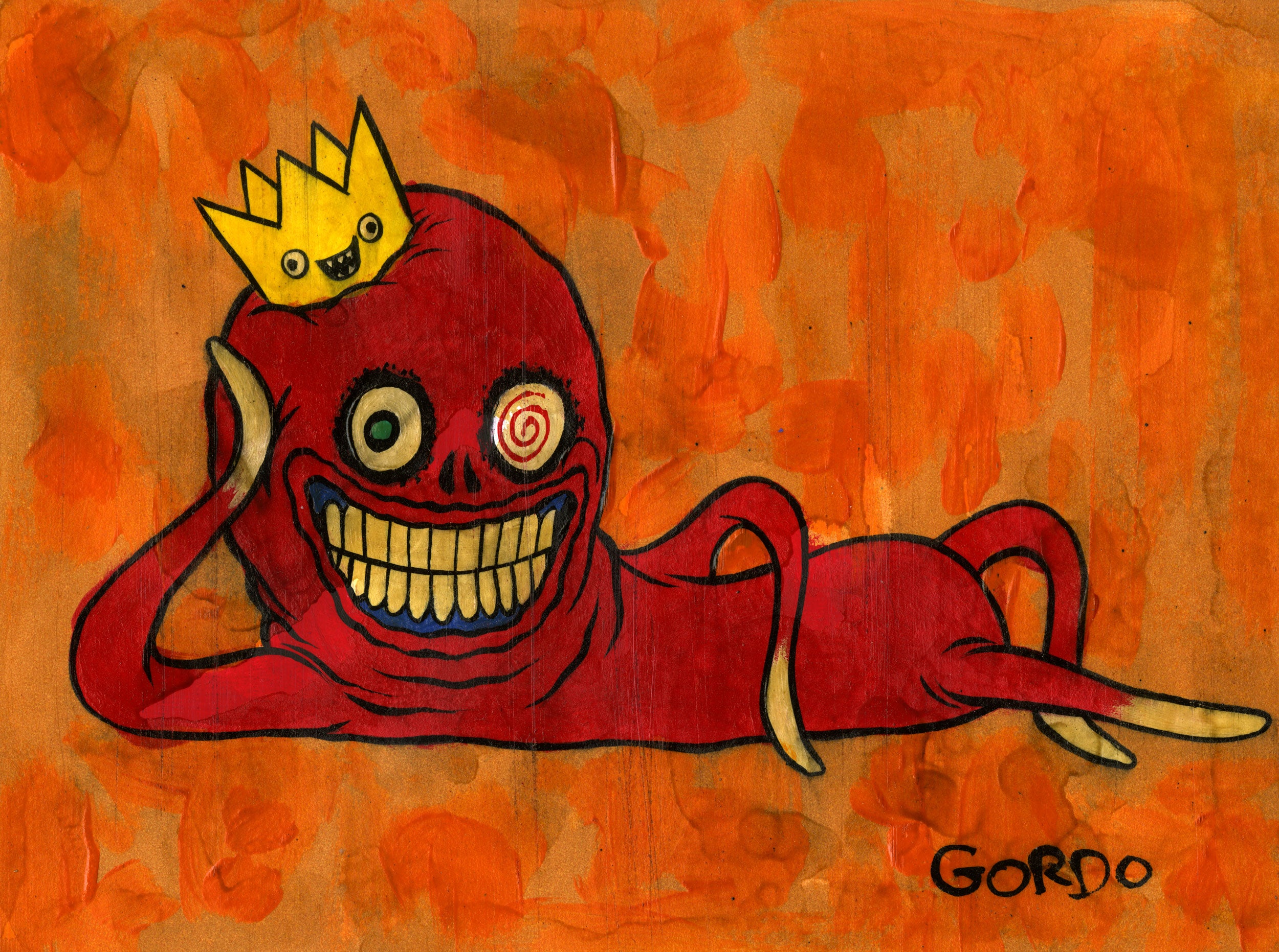 Alex Pardee - "Gordo's Self Portrait 11" - Spoke Art