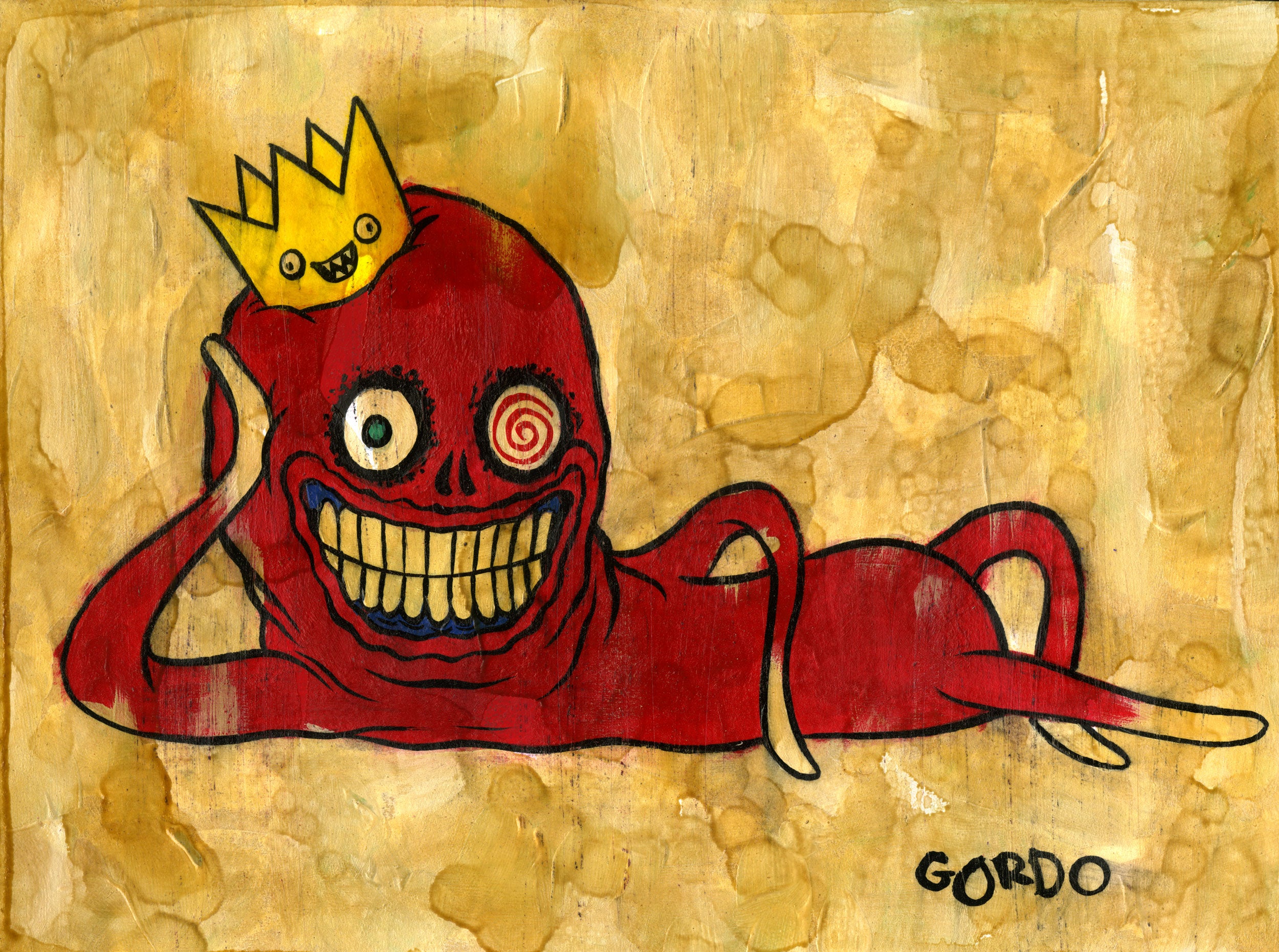 Alex Pardee - "Gordo's Self Portrait 12" - Spoke Art