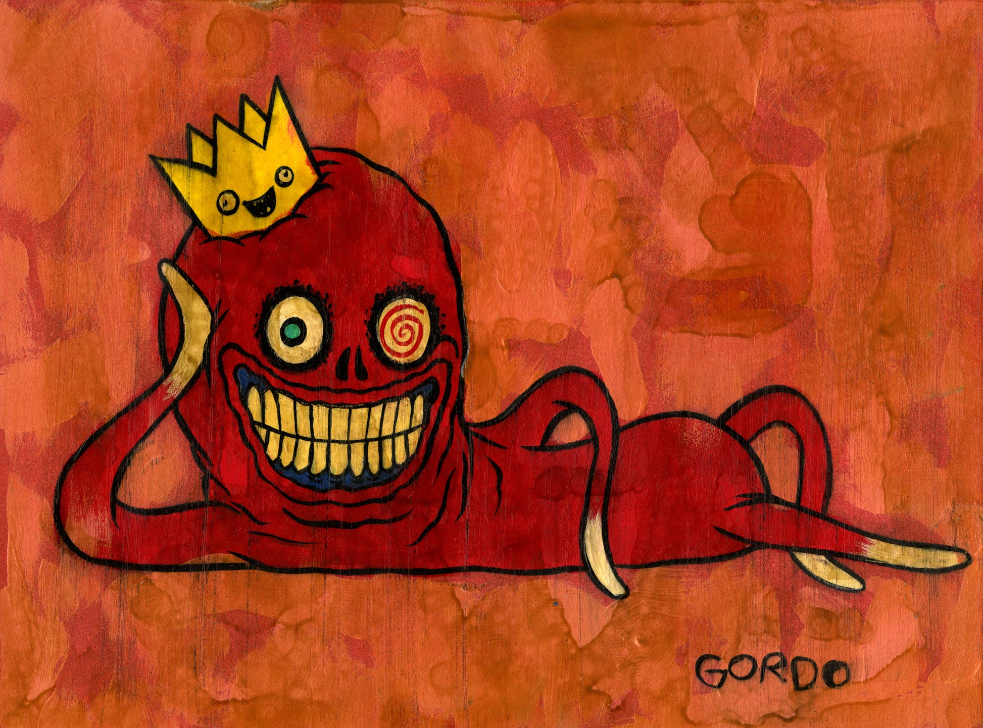 Alex Pardee - "Gordo's Self Portrait 1" - Spoke Art