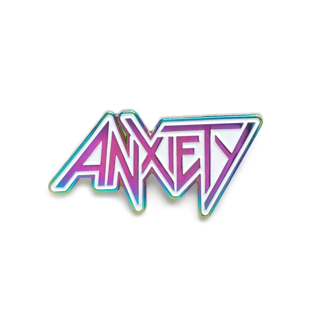 Anxiety Anodized Pin - Spoke Art