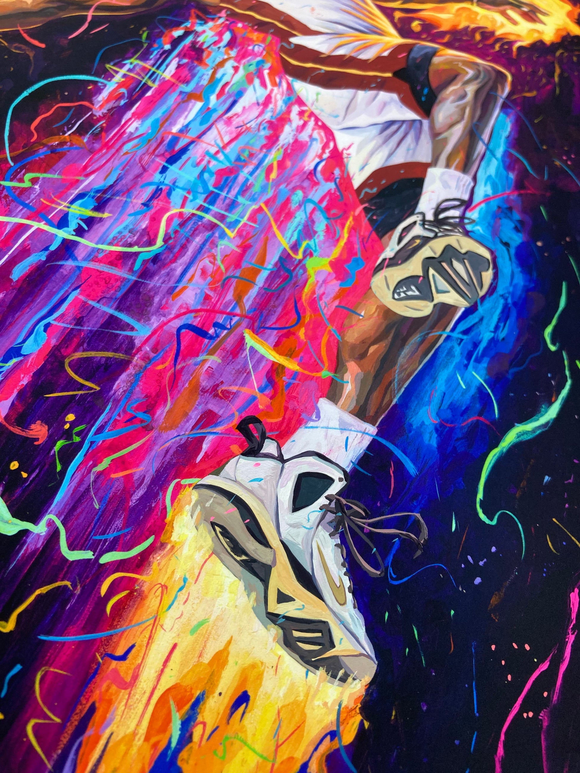 Rich Pellegrino - "King of the Court" (Heat & Lakers 1/1 Hand Embellished Editions) - Spoke Art