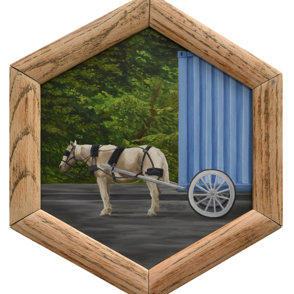 Peter Adamyan - "Horse Drawn Cargo Delivery" - Spoke Art