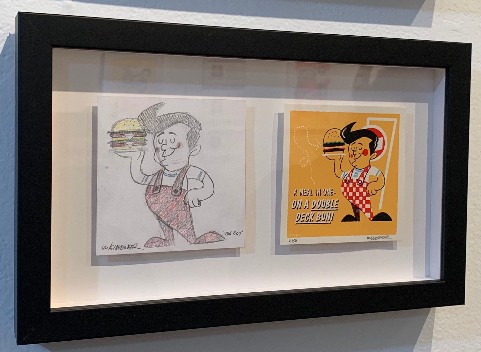 Ian Glaubinger - "Big Boy Original Sketch & Print" - Spoke Art