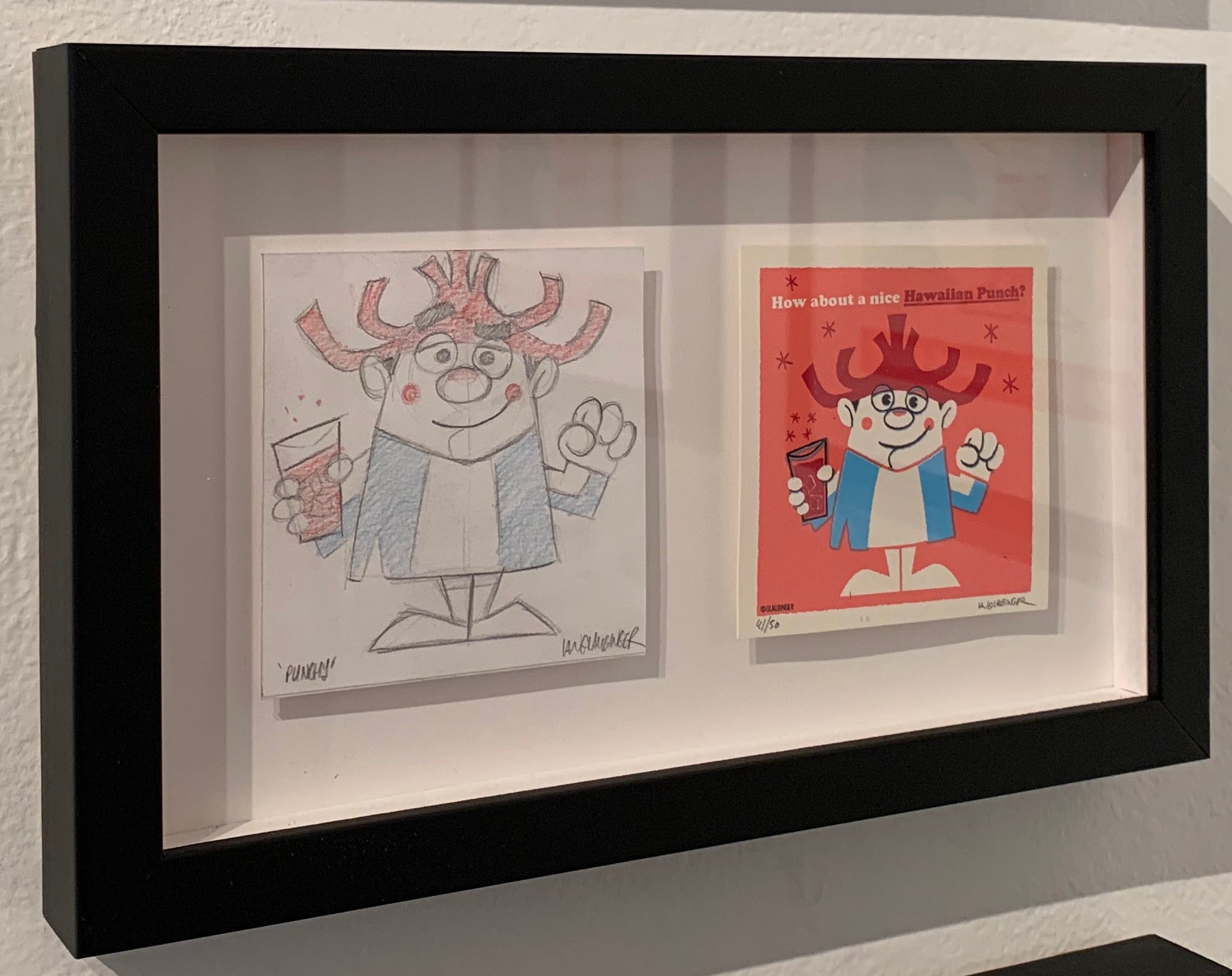 Ian Glaubinger - "Punchy Original Sketch & Print" - Spoke Art