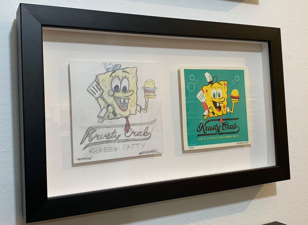 Ian Glaubinger - "SpongeBob Original Sketch & Print" - Spoke Art
