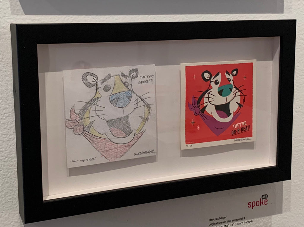 Ian Glaubinger - "Tony the Tiger Original Sketch & Print" - Spoke Art