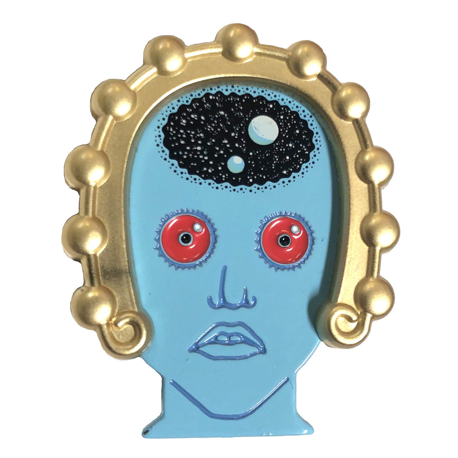 Draag with Headband (Fantastic Planet) Enamel Pin - Spoke Art