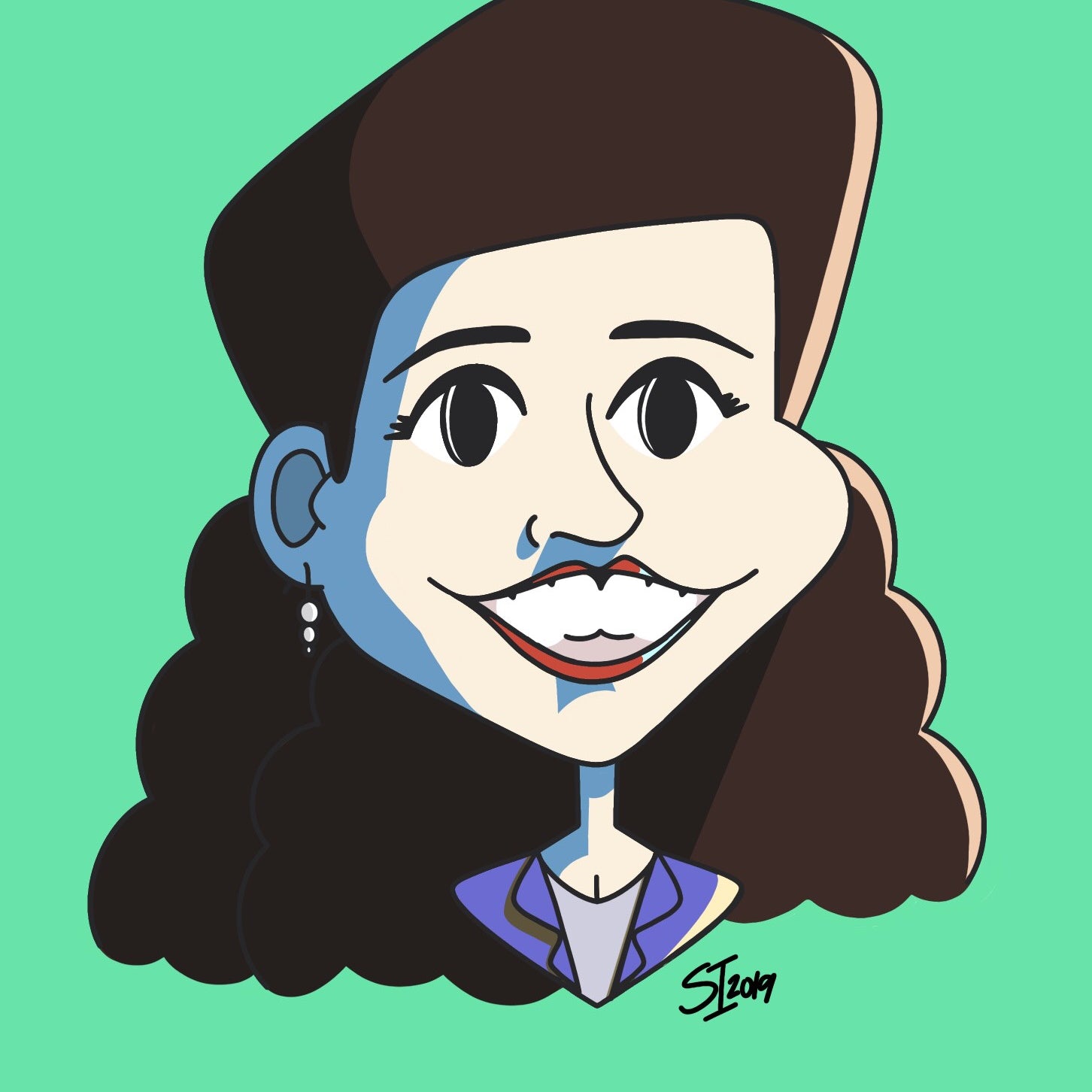 Stephanie Insalaco - "Seinfeld Pop Art Caricatures: Elaine" - Spoke Art