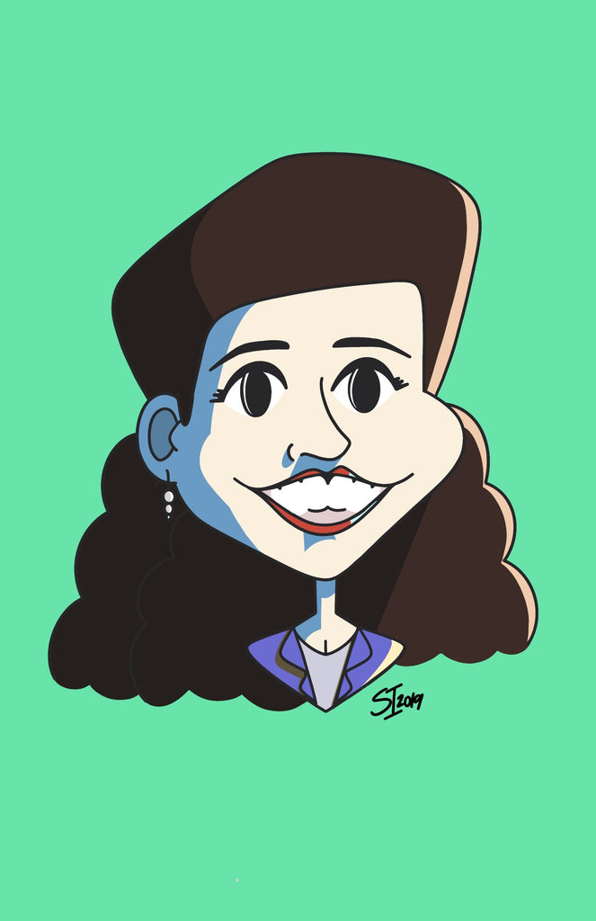 Stephanie Insalaco - "Seinfeld Pop Art Caricatures: Elaine" - Spoke Art
