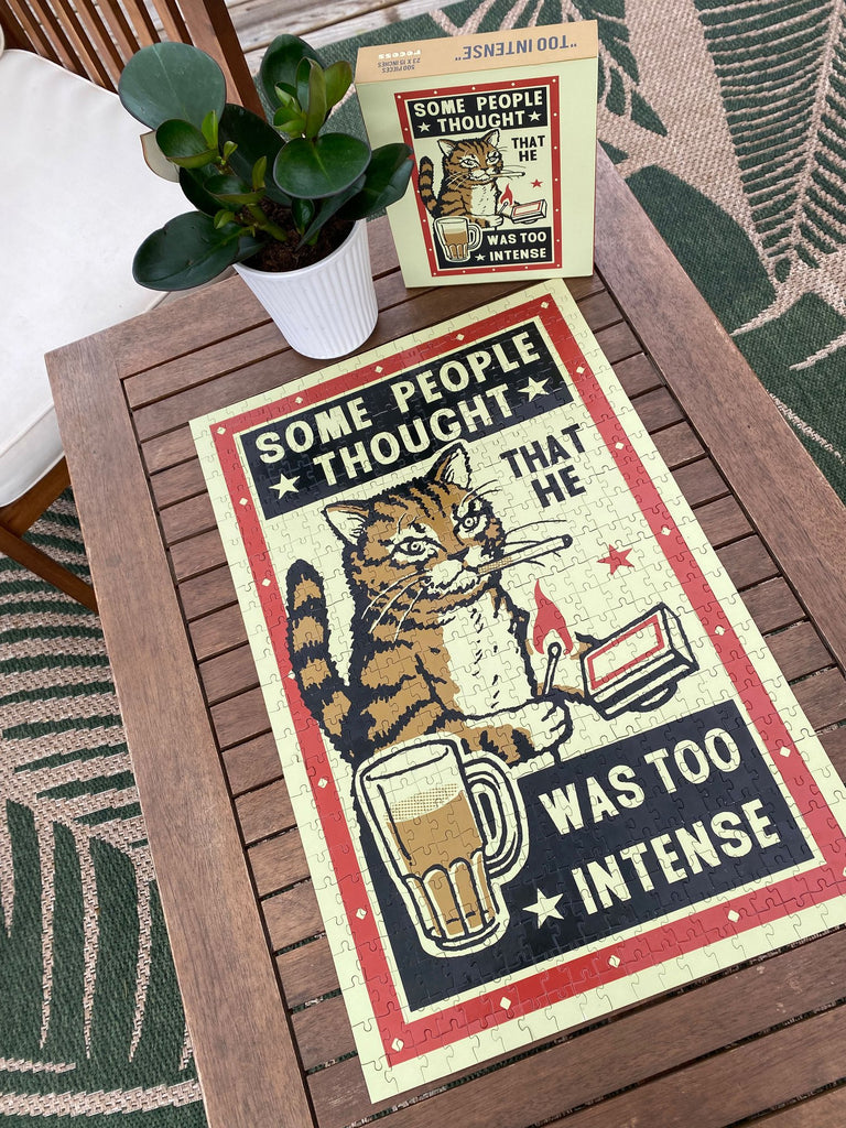 Drunk Cats - "Too Intense" Puzzle - Spoke Art