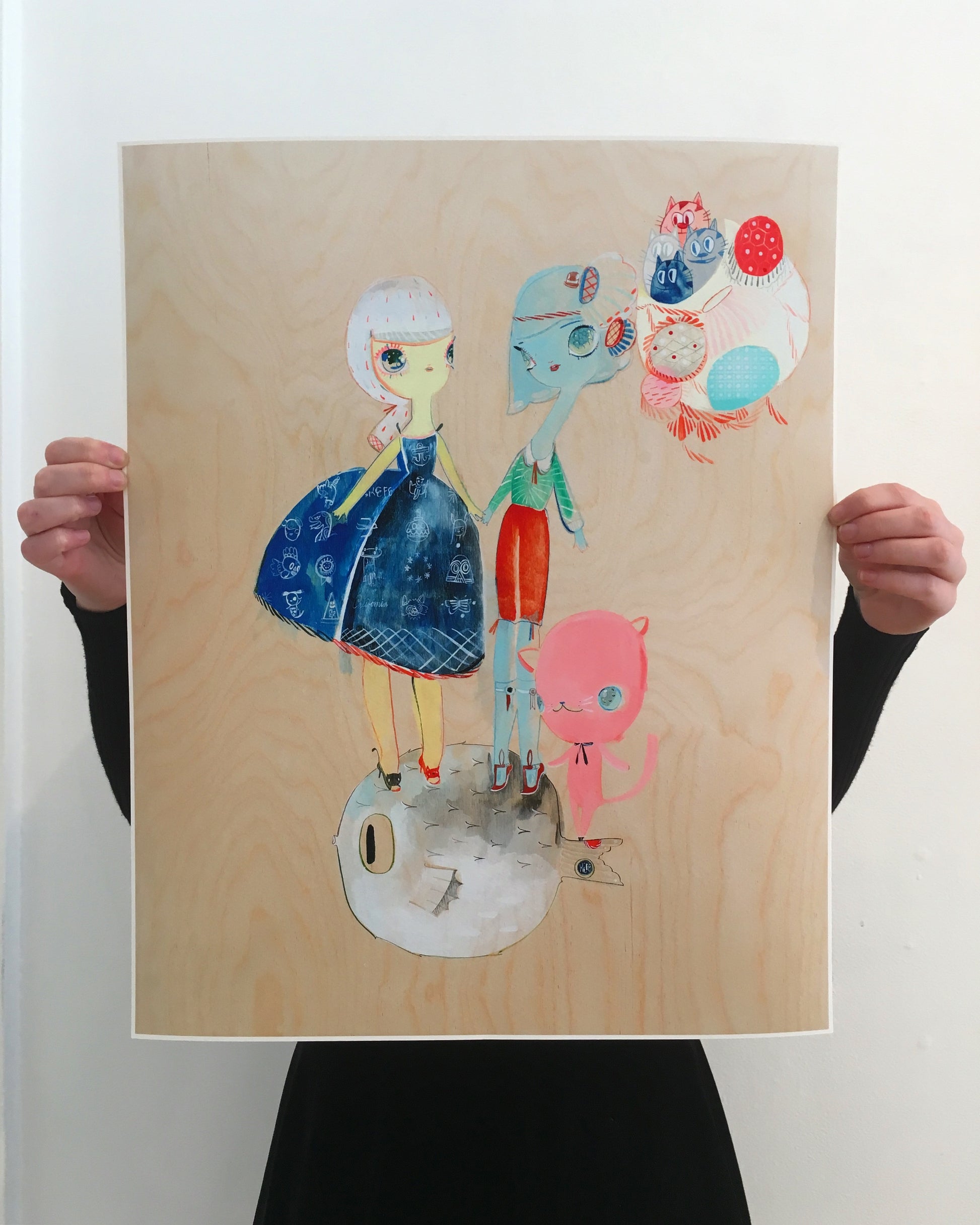 Kelly Tunstall + Ferris Plock - "fugu" print - Spoke Art