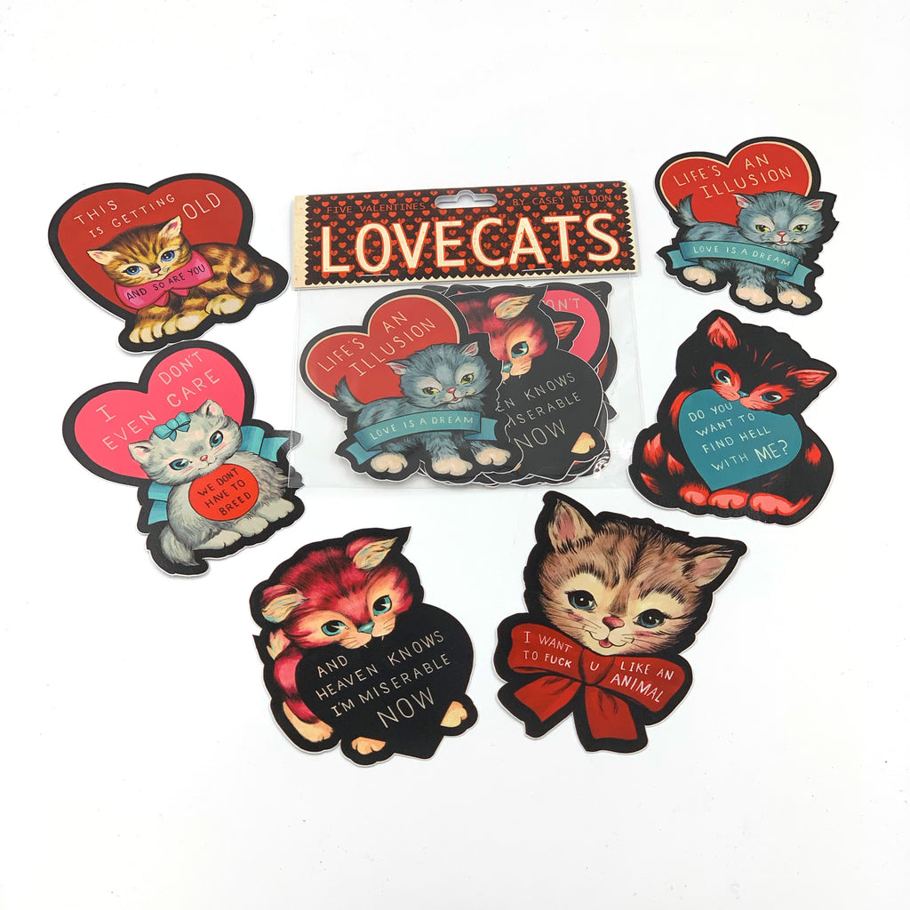 Casey Weldon - "Love Cats" Sticker Set Volume One! - Spoke Art