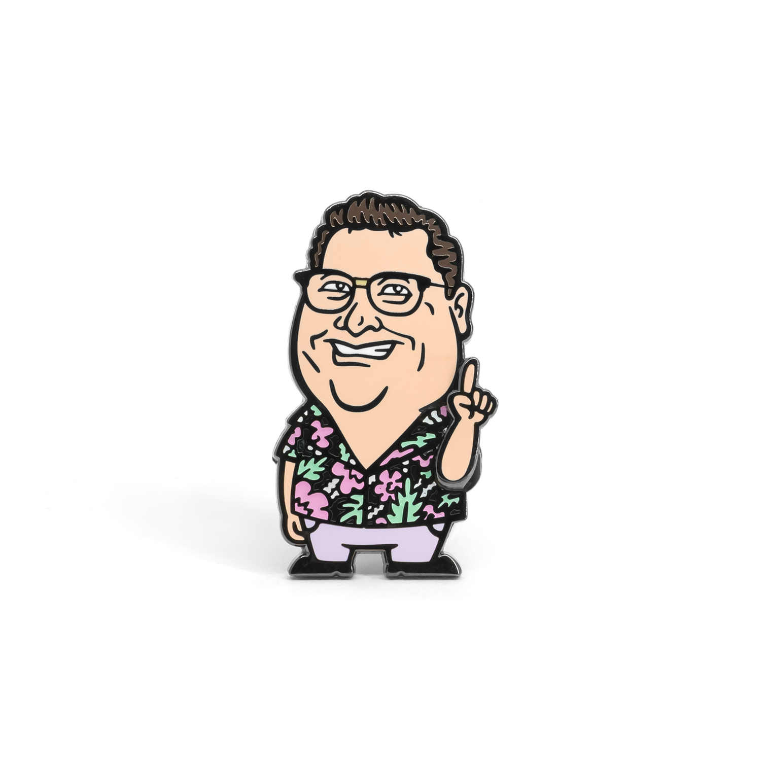 'Wagging Finger Nedry' Pin - Spoke Art