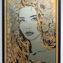 Chuck Sperry - "The Seer" (Gold Metallic Paper Signed Test Print) - Spoke Art