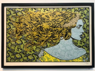 Chuck Sperry - Dryad (Silver, Gold, Yellow Signed Test Print) - Spoke Art