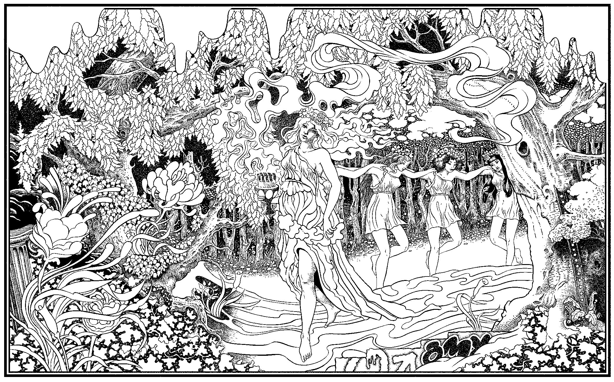 Chuck Sperry -  Invocation - Ghosts in the Forest (large format) - Spoke Art