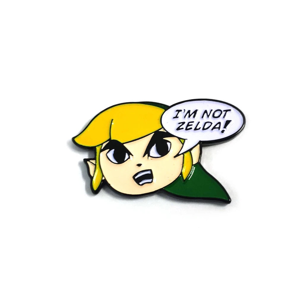 I'm Not Zelda Enamel Pin - Spoke Art