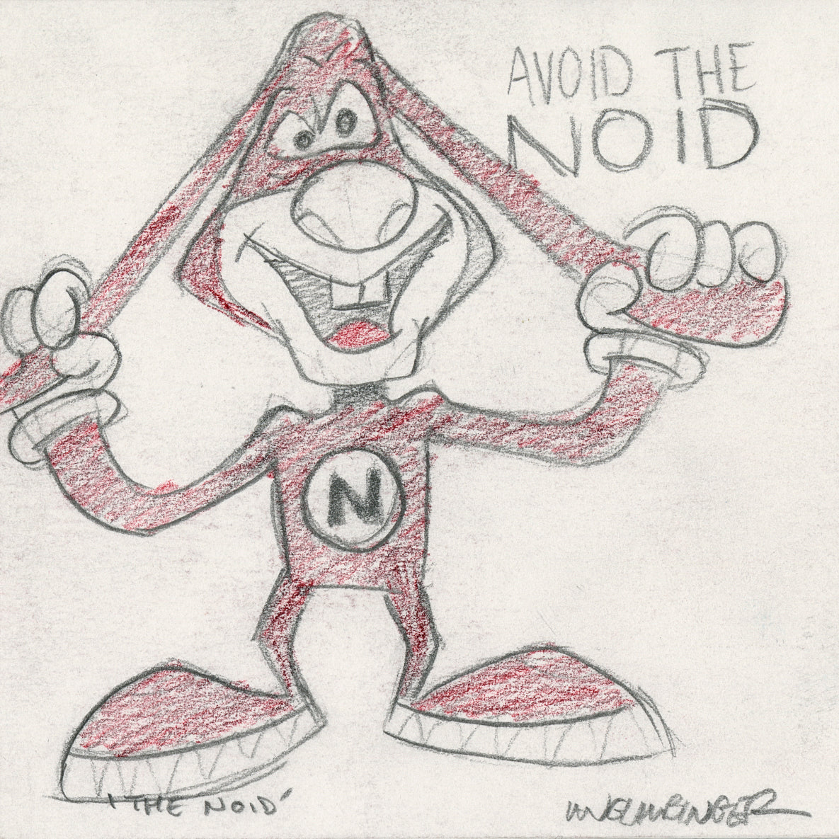 Ian Glaubinger - "The Noid Original Sketch & Print" - Spoke Art