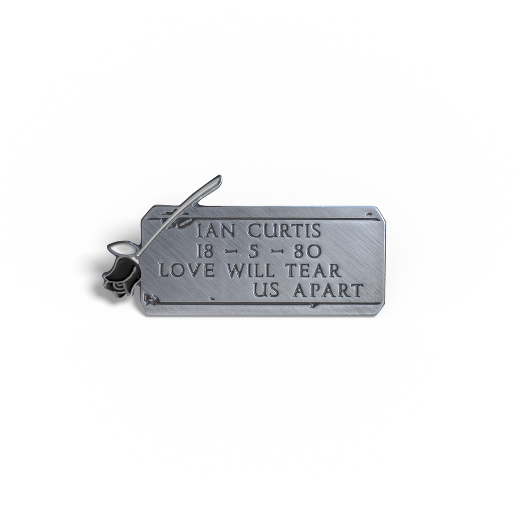Ian Curtis Engraved Pin With Soft Enamel - Spoke Art