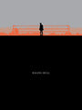 Ibraheem Youssefs minimalist Raging Bull poster features a boxer silhouette in a ring with a gray and orange backdrop. This limited edition screen print highlights Raging Bull in white text on a plain black section centered below.