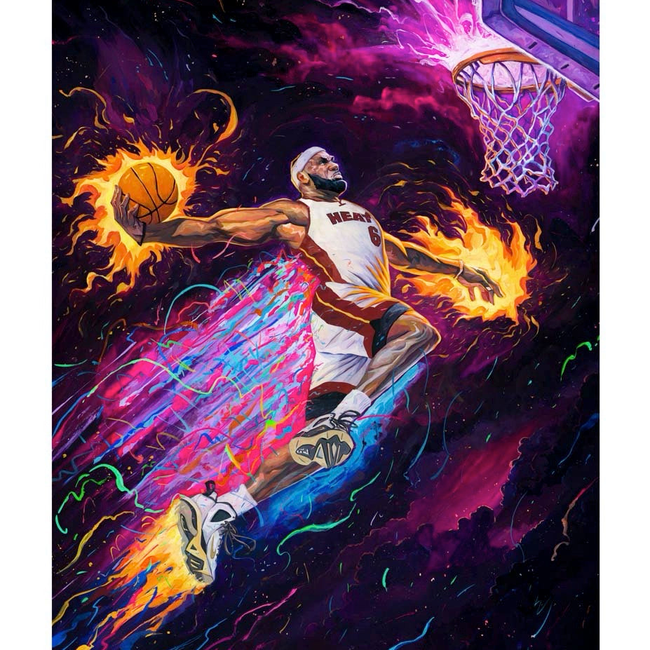 Rich Pellegrino - "King of the Court" (Sneaker Remarque Edition - Lakers/Heat/Cavs) - Spoke Art