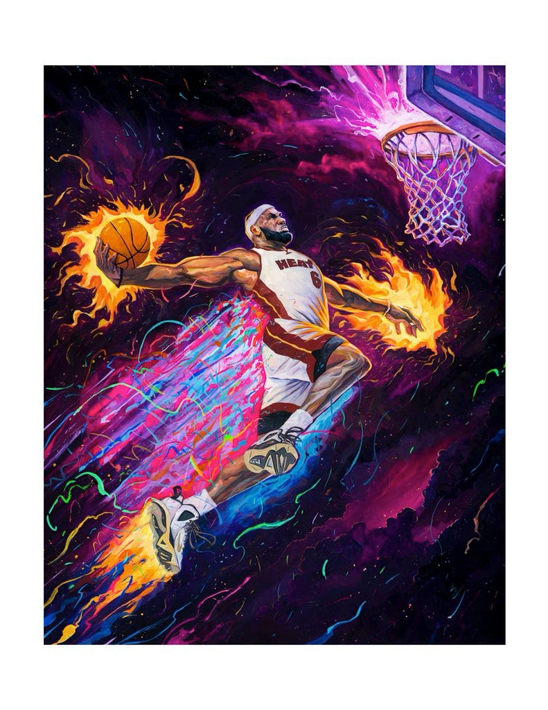 Rich Pellegrino - "King of the Court" (Sneaker Remarque Edition - Lakers/Heat/Cavs) - Spoke Art