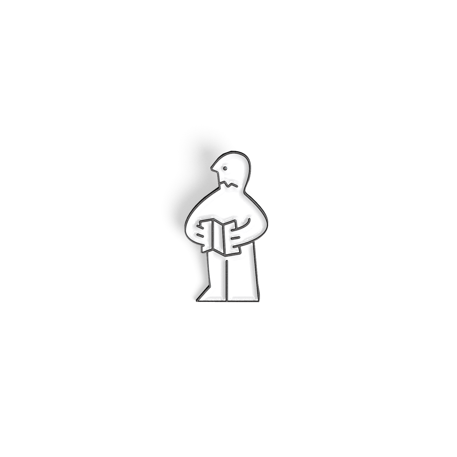 Instruction Man Enamel Pin - Spoke Art