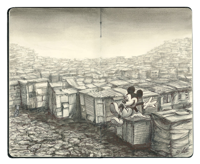 Jeff Gillette - "Mickey Slumscape" - Spoke Art