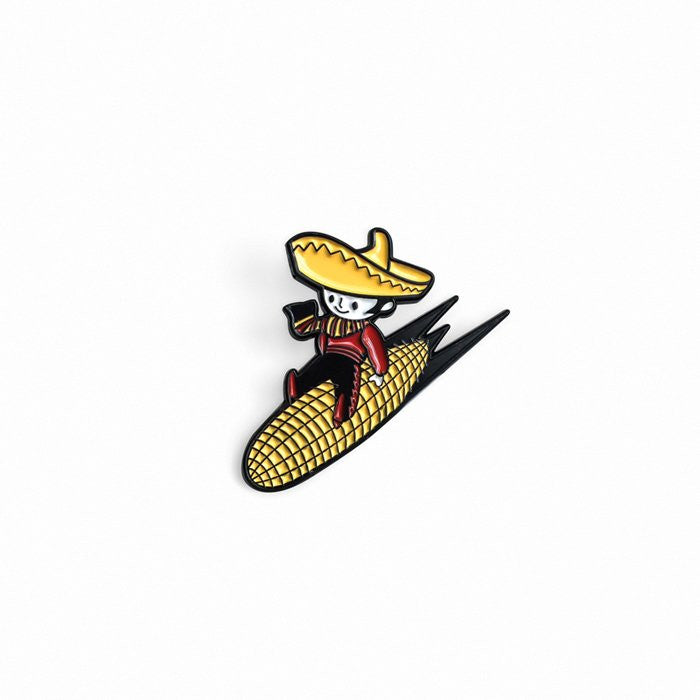 Jimmy The Cornman Enamel Pin - Spoke Art