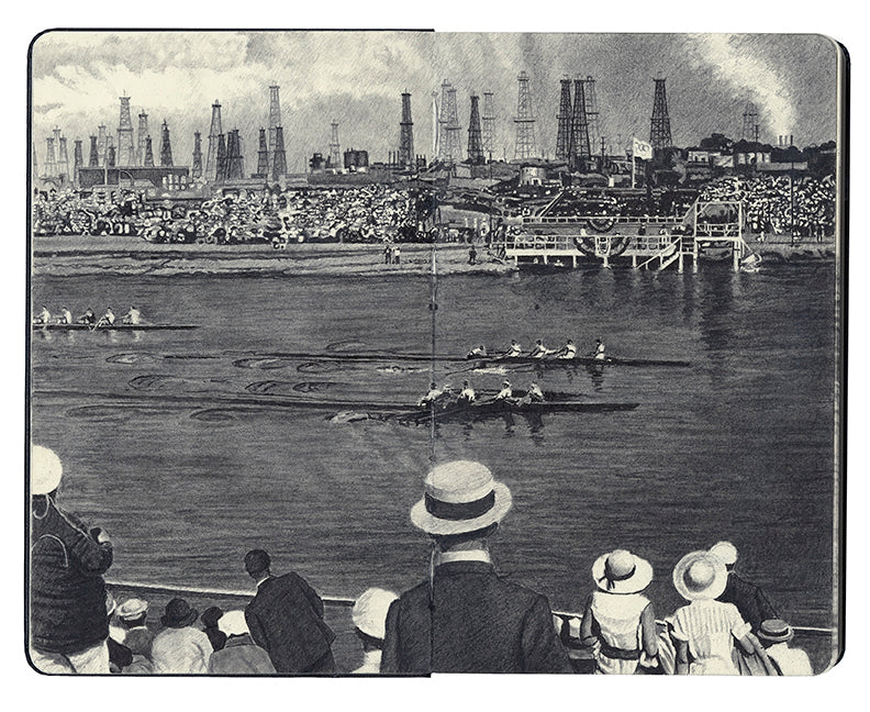 Joel Daniel Phillips - "The Area's Oil Richness Is Revealed (1932 Olympic Games, Los Angeles)" - Spoke Art