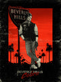 Jon Smith offers a signed and numbered print featuring a man in sunglasses and a letterman jacket leaning against a Beverly Hills sign, set against a red sunset with palm trees. It includes the text Beverly Hills Cobra at the bottom.