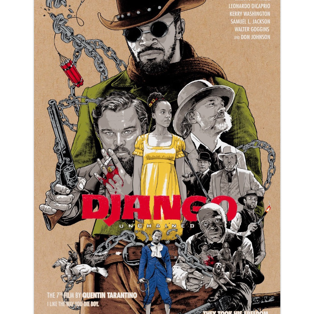 Joshua Budich - "Django Unchained" print - Spoke Art