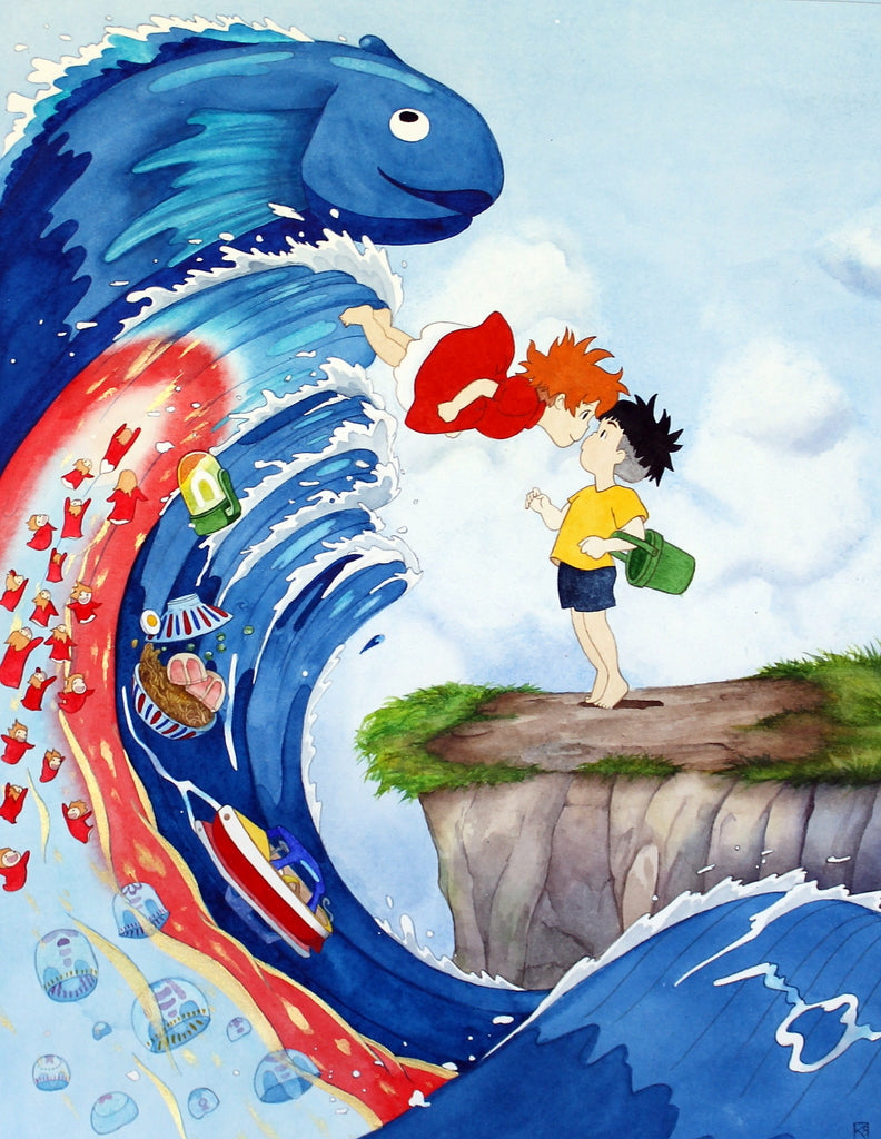 Kate Snow - "Ponyo Loves Sosuke" - Spoke Art