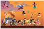 Kevan Hom - "Dragon Ball Race" Print - artwork featuring characters from Dragon Ball Z running together