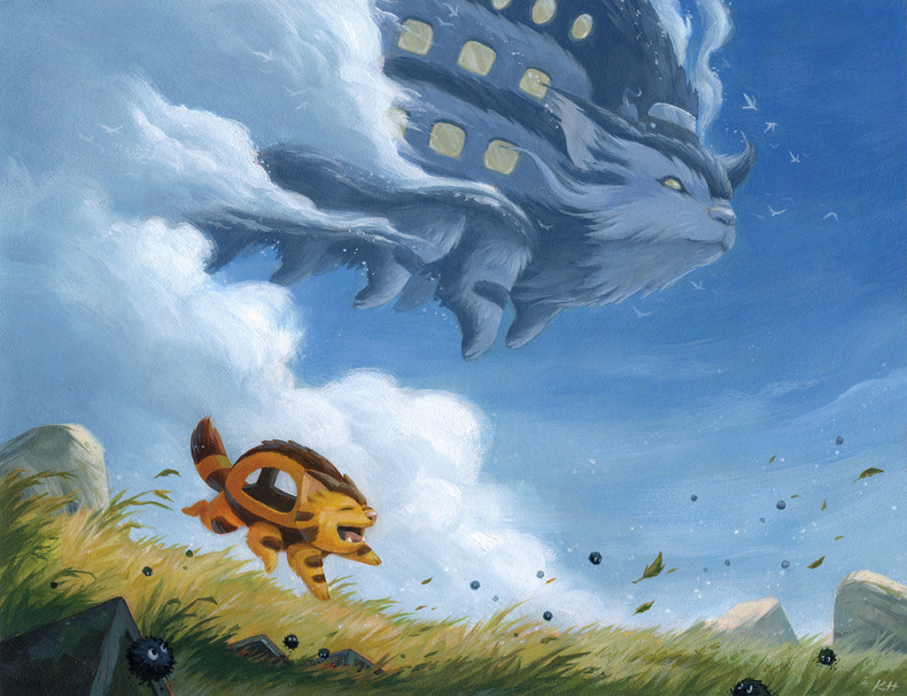 Kevan Hom - "Kittenbus and the Cat Liner" (print) - Spoke Art