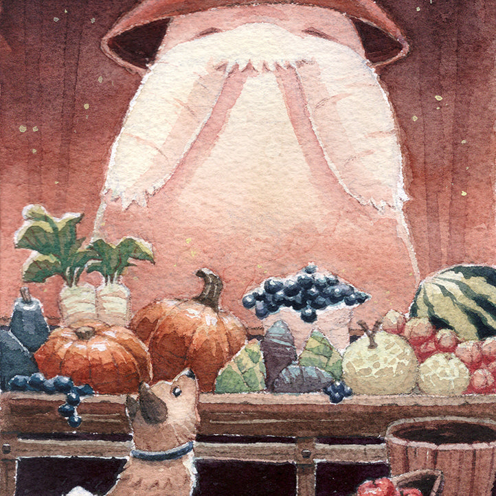 Kevan Hom - "Radish Spirit's Produce Stall" (print) - Spoke Art