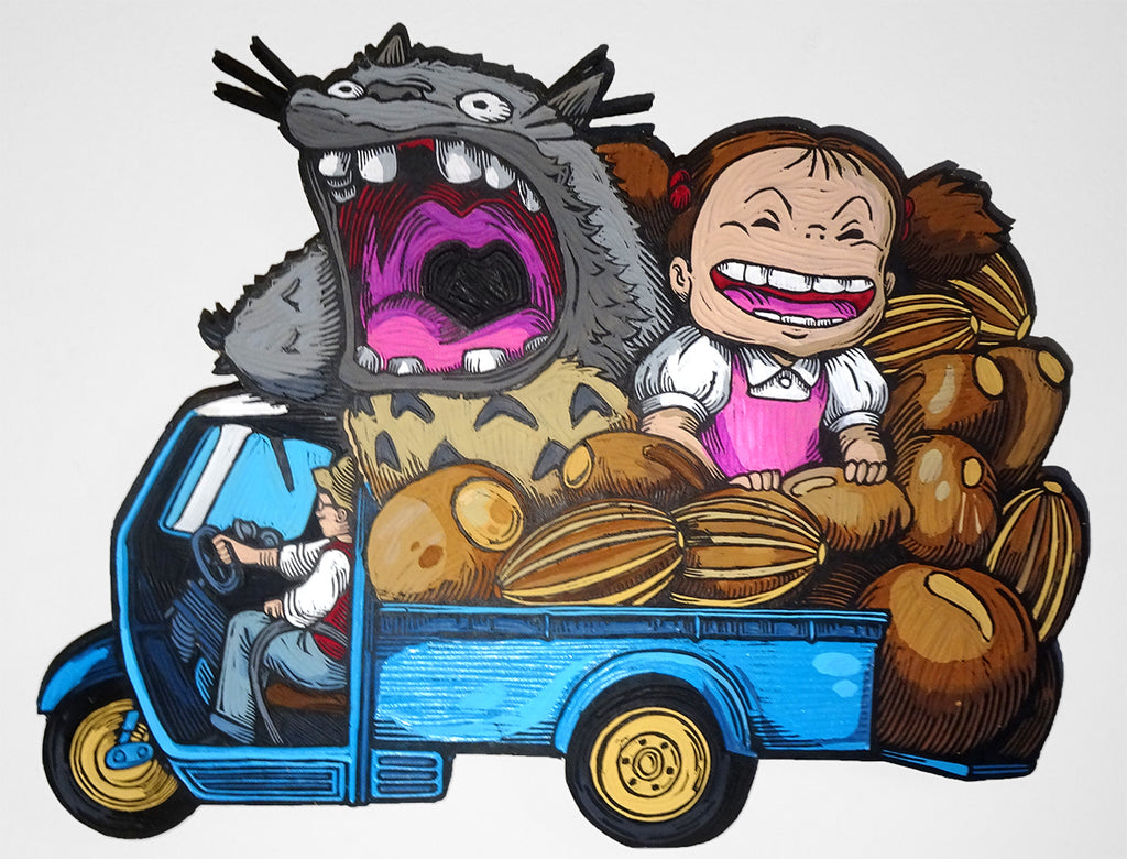 Kyle Bryant - "Totoro Rides" - Spoke Art