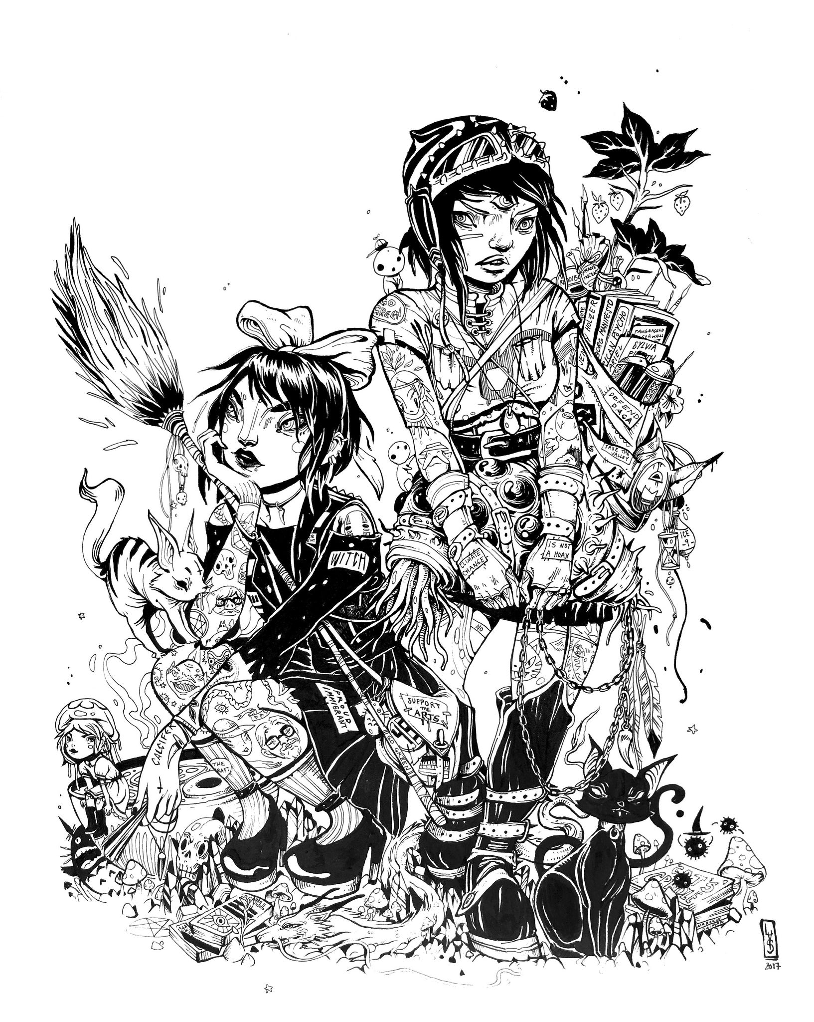 Lauren YS  - "Miyazaki Bad Girl's Club Part II" - Spoke Art