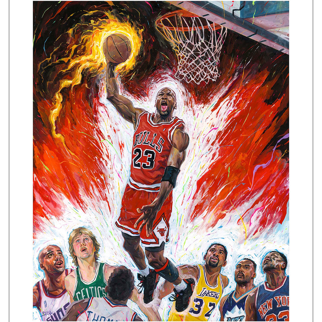 Rich Pellegrino - "Jumpman Takes Flight (Red Variant)" - Spoke Art