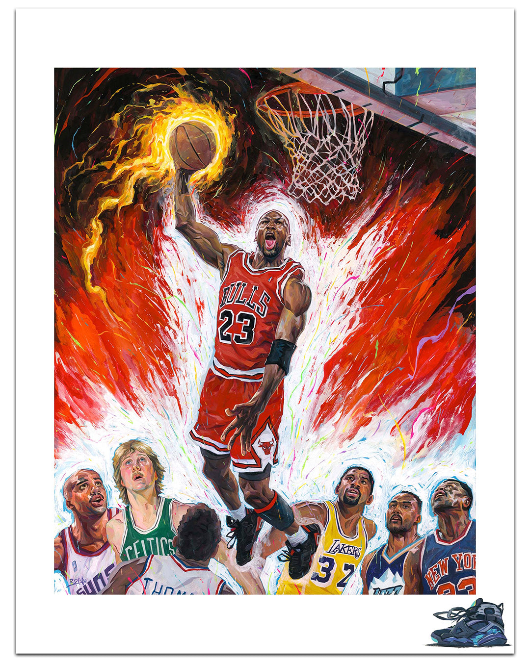 Rich Pellegrino - "Jumpman Takes Flight (Red Variant)" - Spoke Art