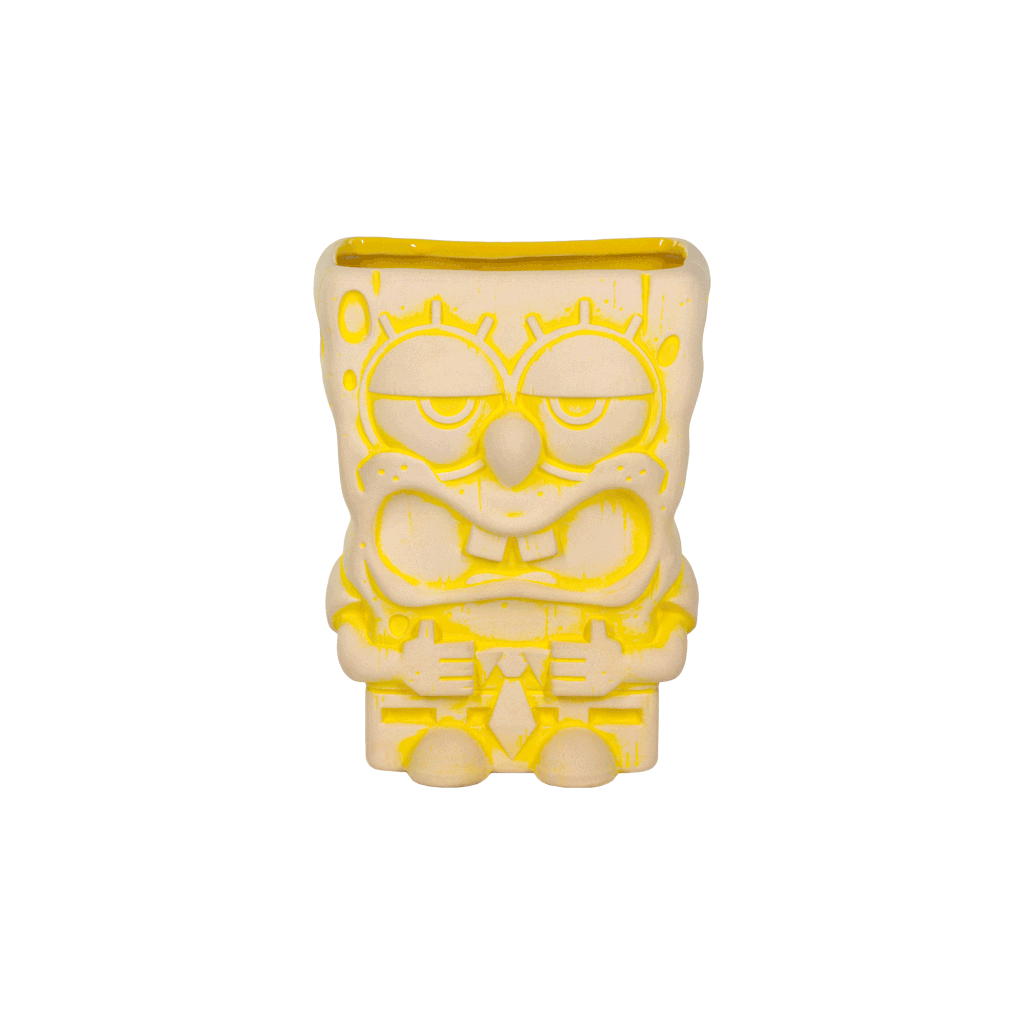 SpongeBob Squarepants yellow regular glaze tiki mug
