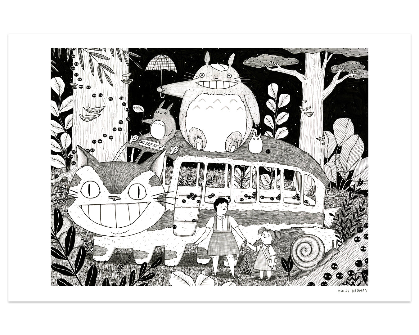 Mai Ly Degnan - "Catbus" Print - Spoke Art